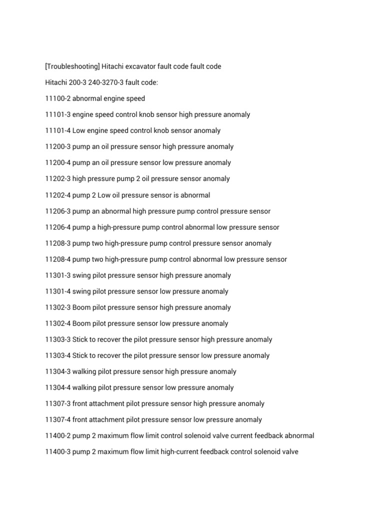 Troubleshooting Zaxis 3 | PDF | Diesel Engine | Fuel Injection