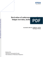 Derivation of Endurance Curves From Fatigue Test Data, Including Run-Outs