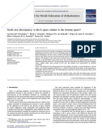 Tooth Size Discrepancy Is The E Space Similar To The Leeway Space PDF