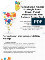 MANAJEMEN BIAYA Pengukuran Kinerja Strategis Pusat Biaya, Pusat Pendapatan, Dan Balance Score Card