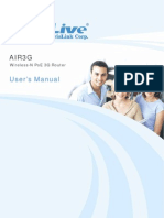 Air3G ManualAIR3G Wireless-N PoE 3G Router User’s Manual