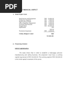 Chapter Xi. Financial Aspect: 1. Total Project Cost