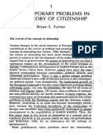 Turner - Contemporary Problems in The Theory of Citizenship