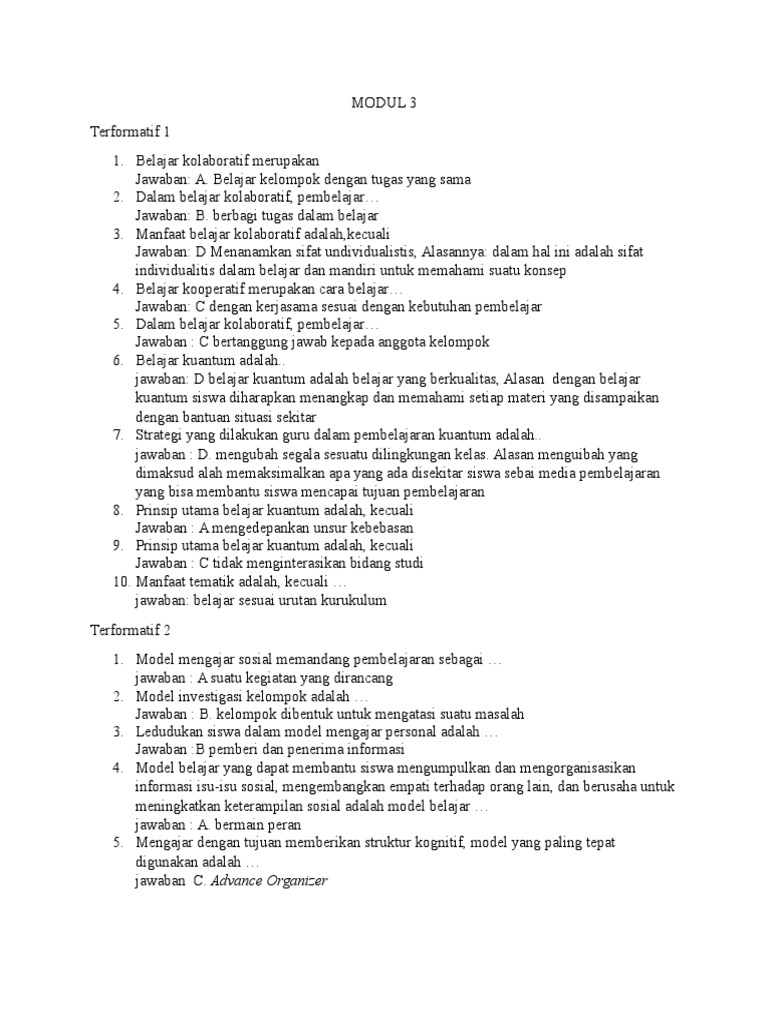 Latihan MODUL 3 | PDF