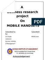 A Business Research Project on MOBILE