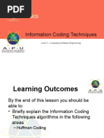 Algorithmics: Information Coding Techniques