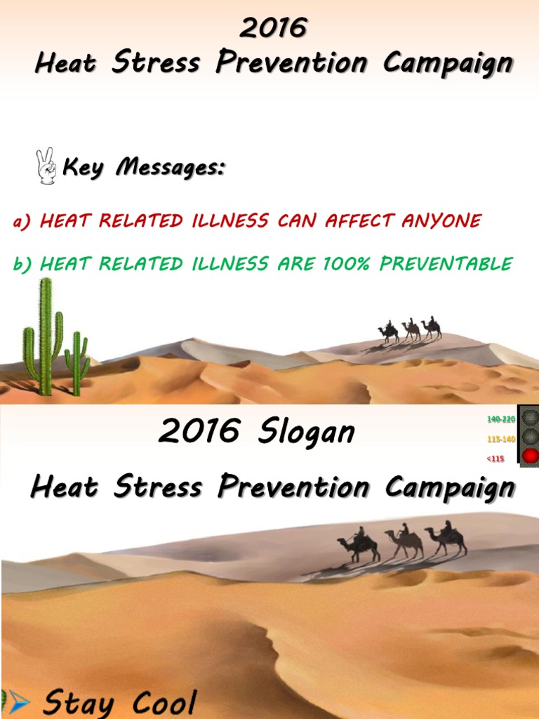 2016 Heat Stress Campaign | PDF | Hyperthermia | Dehydration