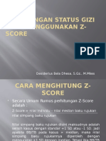 Perhitungan Status Gizi Anak Menggunakan Z-Score