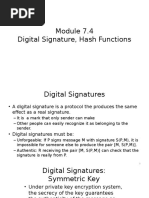 Digital Signature, Hash Functions