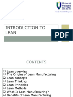 Intro To Lean Manufacturing
