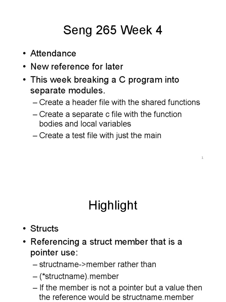 C Programming: Modular Design Guide | PDF