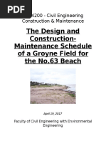 Groyne Field Design For No. 63 Beach