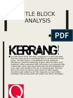 Title Block Analysis