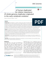 Human SSD and WGD Genes Comparison