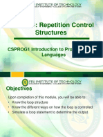 Module 5 - Repetition Control Structure