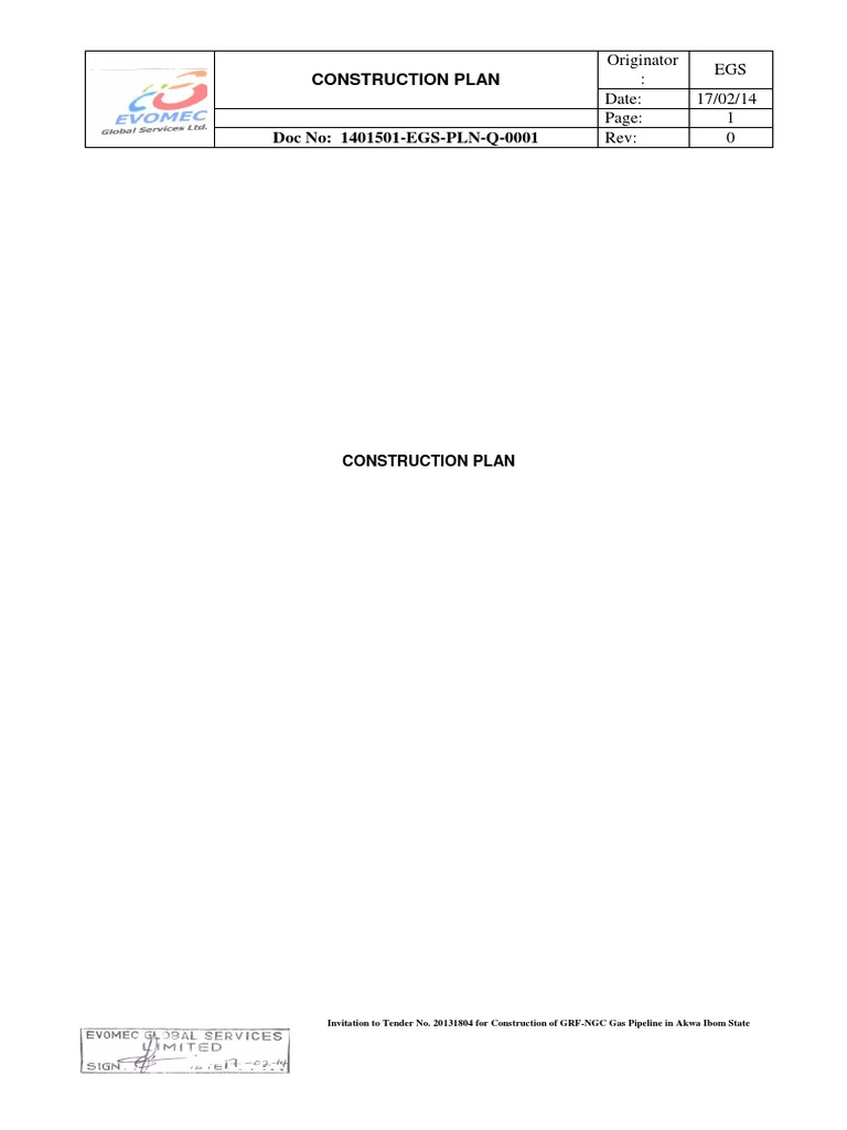 Construction Plan | PDF | Construction Management | Cable