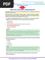 CCNA 1 (v5.1 + v6.0) Chapter 1 Exam Answers 2017 – 100% Full