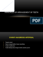 Principles of Arrangement of Teeth