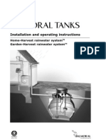 Installation and Operating Instructions of Balmoral Rainwater Harvesting Tanks