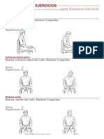 Cervicalgia. Ejercicios Básicos con Estiramientos