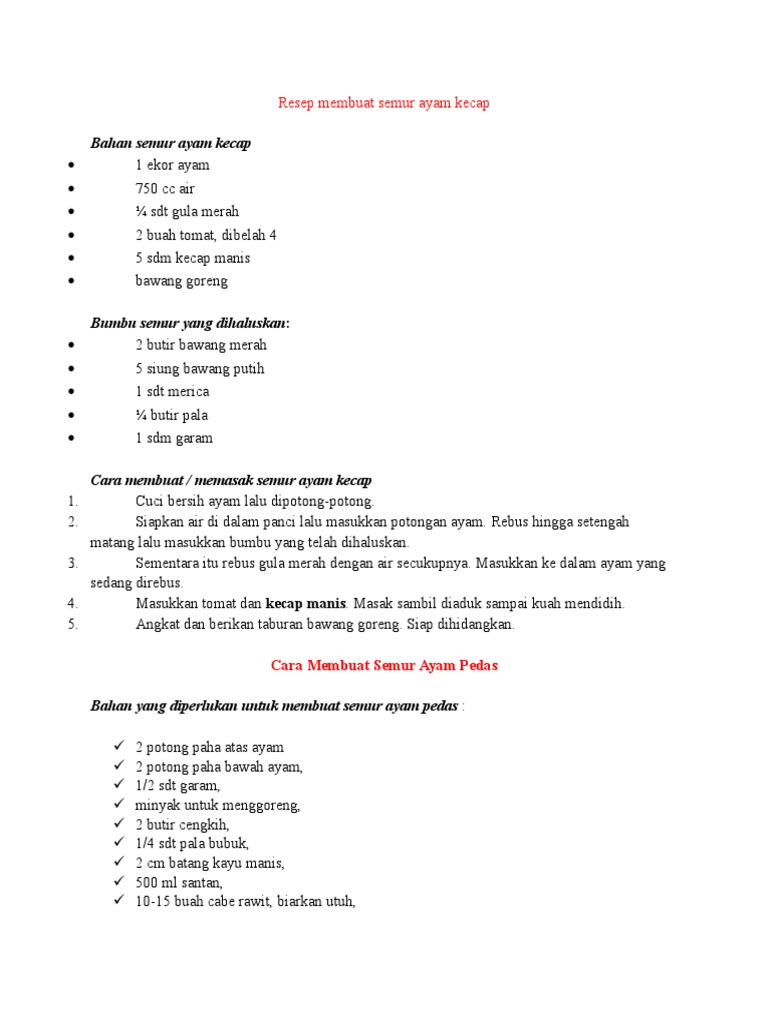 Resep Masakan