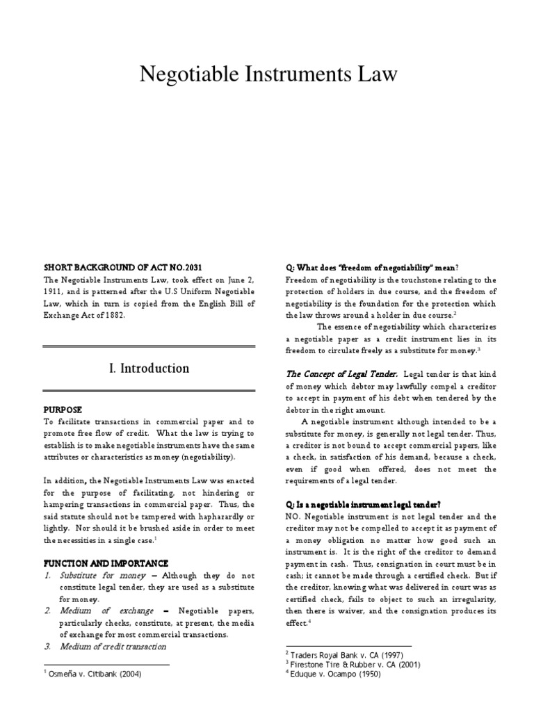 2008 Lei Nego | PDF | Negotiable Instrument | Cheque