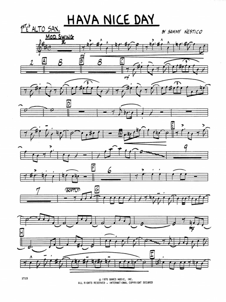 Hava Nice Day - FULL Big Band - Nestico | PDF