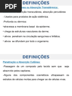 Promoção de Penetração Cutanea de Ativos