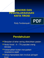 Diagnosis Dan Penatalaksanaan Kista Tiroid