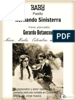 BABY. Pasillo. Hernando Sinisterra. Transc. para Piano Gerardo Betancourt.