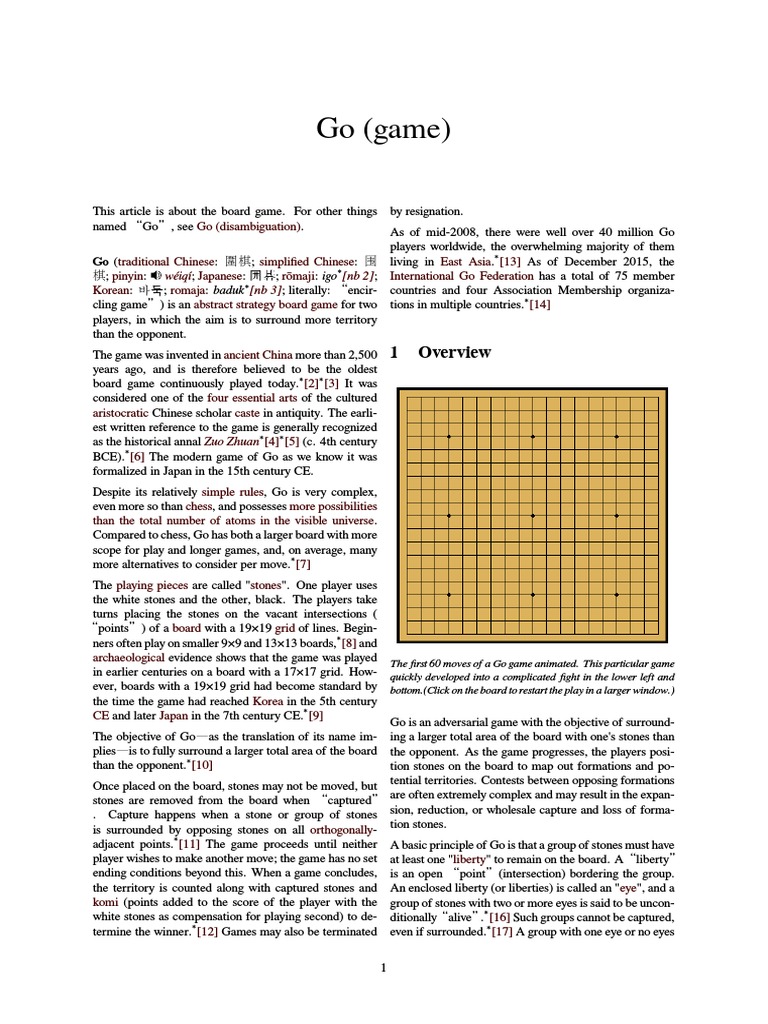 Go/Baduk/Weiqi Clock - Wiki: Explanations of time control in Go
