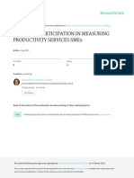Customer Participation in Measuring Productivity Services Smes