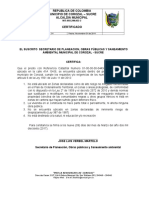 Certificacion de Zona Riesgo Marzo Direccion Corregida