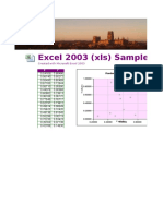 Excel 2003 (XLS) Sample Worksheet: Created With Microsoft Excel 2003