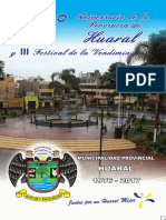 Programa 41 Aniversario de La Provincia de Huaral