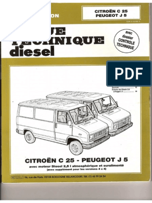 Revue Technique Peugeot J5 2.5 D Td | Pdf