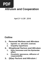 Altruism and Cooperation Slides