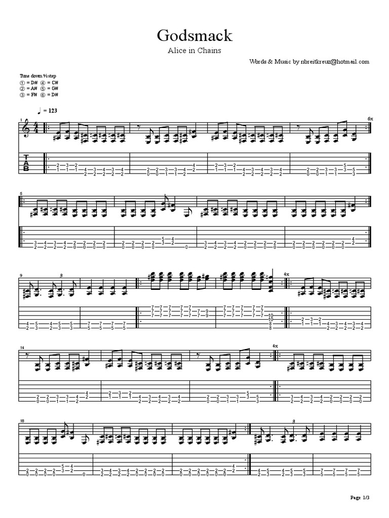 Alice in Chains Godsmack PDF PDF