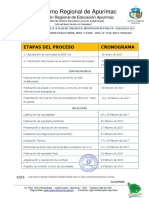 Cronograma de Convocatoria Cas - A Colegios Jec y Programas Presupuestales-2017