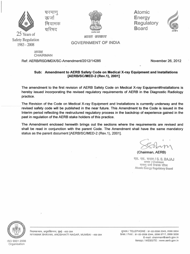 AERB Guidelines PDF PDF Radiation Protection X Ray