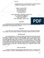 (1996) Nueva Localidad y Caracteristicas de La Poblacion de Acer.