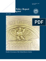 Monetary Policy Report To The Congress: Board of Governors of The Federal Reserve System