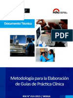 Metodologia para La Elaboracion de GPC Minsa 2015