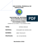 Sistemas lineales de transmisión y sus características