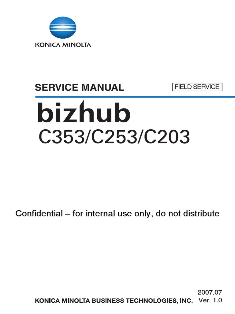Konica Minolta Bizhub C203 C253 C353 Service Manual Electrical Connector Ac Power Plugs And Sockets Improve your pc peformance with this new update. konica minolta bizhub c203 c253 c353