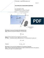 2.3 Pressure Force On Plane Surface PDF
