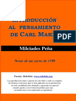 Introduccion Al Pensamiento de Karl Marx - Milciades Peña