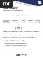 COMUNICAÇÃO ORGANIZACIONAL