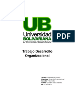 Trabajo Desarrollo Organizacional