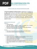 CONVOCATORIA DE AUXILIAR DE INVESTIGACIÓN SISCO